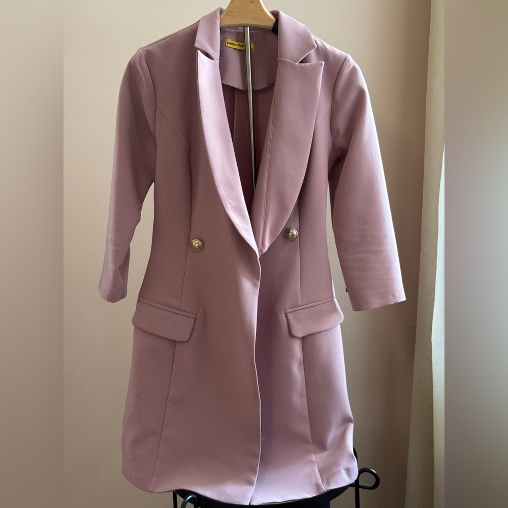 Purple jacket-dress